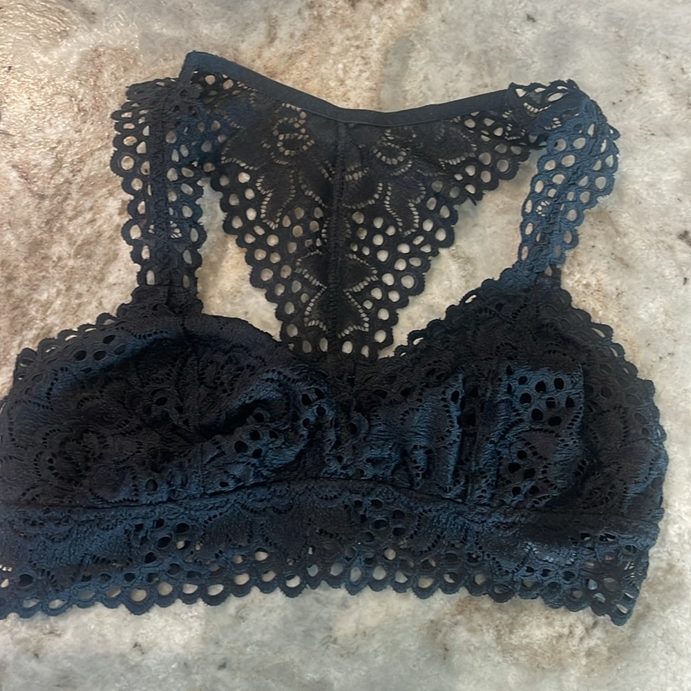 Aerie Bralets Black and Peach size small - Picture 2 of 7